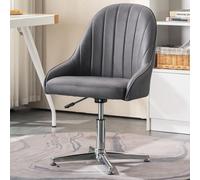 NHYHEHMR Chaise de Bureau Ergonomic Criss Cross sans Bras sans Fauteuil de Bureau avec siège rembourré Conception du Dos pour la vanité du Bureau à Domicile et tâche pivotante Utiliser sans Roues
