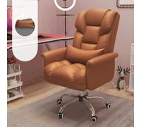 NHYHEHMR Chaise d'ordinateur en Faux Cuir à Hauteur réglable Chaise de Bureau inclinable Ergonomique pour la Sieste de canapé Paresseux Confortable idéal pour la Maison et l'espace de Travail