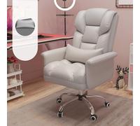 NHYHEHMR Chaise d'ordinateur en Faux Cuir à Hauteur réglable Chaise de Bureau inclinable Ergonomique pour la Sieste de canapé Paresseux Confortable idéal pour la Maison et l'espace de Travail