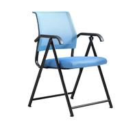 NHYHEHMR Chaise d'ordinateur Pliante Ergonomique Chaise de Bureau exécutif Moderne avec Support arrière Respirant et accoudoirs légers sans Roues Conception pour la Maison et Le Bureau (Noir)