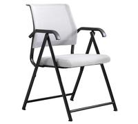 NHYHEHMR Chaise d'ordinateur Pliante Ergonomique Chaise de Bureau exécutif Moderne avec Support arrière Respirant et accoudoirs légers sans Roues Conception pour la Maison et Le Bureau (Noir)