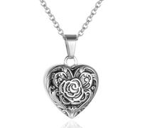 NHYHEHMR Cremation For Women Sunflower/Rose/Butterfly Heart Urn For Ashes Of Loved Ones Keepsake Memorial Jewelry