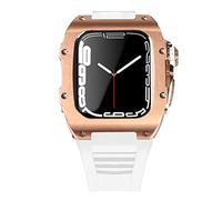 NHYHEHMR Dernier boîtier de sangle en acier inoxydable pour bande 7 45 mm en alliage titane pour l'ensemble de kit iWatch