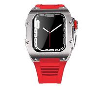 NHYHEHMR Dernier boîtier de sangle en acier inoxydable pour bande 7 45 mm en alliage titane pour l'ensemble de kit iWatch