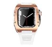 NHYHEHMR Dernier boîtier de sangle en acier inoxydable pour bande 7 45 mm en alliage titane pour l'ensemble de kit iWatch