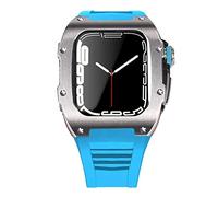 NHYHEHMR Dernier boîtier de sangle en acier inoxydable pour bande 7 45 mm en alliage titane pour l'ensemble de kit iWatch