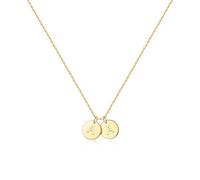 NHYHEHMR Deux initiales pour les femmes, plaqué DESYTY VOUS ET SA RELATION initiale Bijoux de bijoux Mothers Day Valentin Cadeaux pour les femmes Maman Friend Soeur son anniversaire