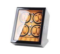 NHYHEHMR Enrouleur de montre pour 8 montres automatiques avec 5 espaces d'affichage de rangement en bois peinture de piano extérieur Motor silencieux Rangement d'affichage de montre