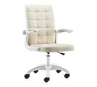 NHYHEHMR Ergonomic High Back Executive Chaise pour Chambre de Chambre à Coucher Confortable Chaise de Bureau à Domicile avec Les Bras et la Hauteur réglables Parfaits pour Le Travail et l'étude