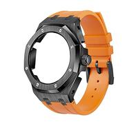 NHYHEHMR Étui en métal de sangle en silicone pour GA2100VB-1A, GA2100-1A1, GA2100-7A, GA2100SKE-REM