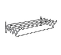 NHYHEHMR Extendable Wall Mounted Towel Rack & Clothes Drying Rack Stainless Steel 5 Hanging Rail Airer for Indoor & Outdoor Use 80cm Space Saving Solution for Bathroom Balcony Living Room