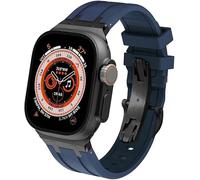 NHYHEHMR Fluororubber Sport Watch Strap ， Silicone Watch Band ， pour Ultra 49mm 44mm 45mm 42mm 9 8 7 6 5 4 SE