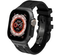 NHYHEHMR Fluororubber Sport Watch Strap ， Silicone Watch Band ， pour Ultra 49mm 44mm 45mm 42mm 9 8 7 6 5 4 SE
