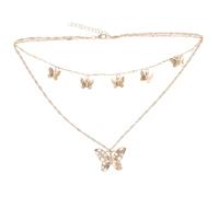 NHYHEHMR Girls Accessories 1pc Irregular en Metal Pendant Multi Layer Necklace for Women Fashionable Clavicle Chain Jewelry necklace