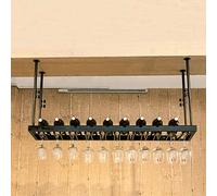 NHYHEHMR Hanging Vin Rack Wine Verder Halder Bas-Wine Plafond Plafon