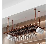 NHYHEHMR Hanging Wine Rack Wine Verre Solder Verre Verre Verre Upside Down Down Wine Rack Simple Fer Braginage Verre Verre Plafon