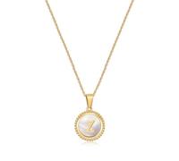 NHYHEHMR Initial s for Women Real Plated Dainty Initial Alhpabets from A-Z Link Chain for Womens Ladies Girls Gift for Wife Mom Sister Friend