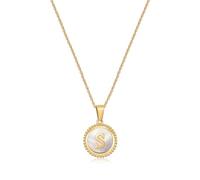 NHYHEHMR Initial s for Women Real Plated Dainty Initial Alhpabets from A-Z Link Chain for Womens Ladies Girls Gift for Wife Mom Sister Friend