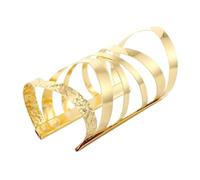 NHYHEHMR Jewelry 14 Styles European Punk Big Wide Open Bracelet Women Men Ajustable Hollow Geometric Cuff Bangle With For You Accessories Trendy Creative Gift Gift