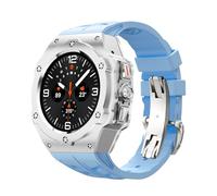 NHYHEHMR Kit de modification en alliage pour Galaxy Watch 7 Étui en métal ultra 47 mm pour Galaxy Watch 7 Ultra FluorObber STRAP DIY MOD Kit Watchbands
