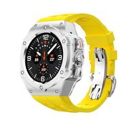 NHYHEHMR Kit de modification en alliage pour Galaxy Watch 7 Étui en métal ultra 47 mm pour Galaxy Watch 7 Ultra FluorObber STRAP DIY MOD Kit Watchbands