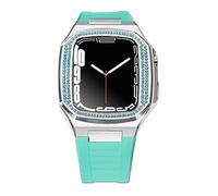 NHYHEHMR Kit de modification Slicon Watch STRAP pour bande 44 mm 45 mm ACCESSOIRES DE CAS DE PROTECTION DU DIAMON