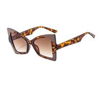 NHYHEHMR Nouveau 2025 Cat's Eye Sunglasses Femmes Vintage Two Color Frames Luxury Sun Sunes UV400 Eyewear