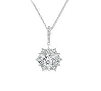 NHYHEHMR Nouveau pour la tendance 2025 1 carat Collier de pendentif étoile réel Moisanite Star For Women Party Idal Fine Fashion Accessoires Ative Ft