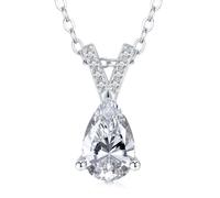 NHYHEHMR Pendant 1CT Lab Created Diamond Pendant Women Mother's Day Valentines Gifts