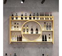 NHYHEHMR Rack à vin Mural, étagère à Bouteille à vin en métal avec Porte-étal