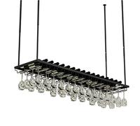 NHYHEHMR Rack d'affichage à vin Plafond Breger à vin réglable étagères flottantes Porte-Verre à vin et Porte-Bouteille à vin Slewware Storage