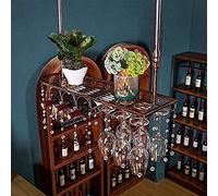 NHYHEHMR Rack de casier à vin Porte-vides, Bar, Restaurant, Suspendu, Porte-Verre à vin, métal, Verre de vin en Fer en Fer Suspendu.