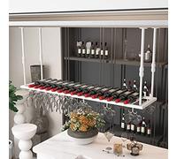 NHYHEHMR Rack de casier à vin Porte-vides Porte-vin Suspendu Porte-Verre en Verre en Fer Mur à vin monté à la Hausse des Tasses de vin.