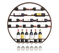 NHYHEHMR Racks d'affichage à vin Suspendu Les Porte-étapes, Porte-Porte-Vitesses au Plafond, étagères flottantes, Porte-étapes étagère, Porte-Bouteilles à vin réglable, Porte-gobelettes à l'envers