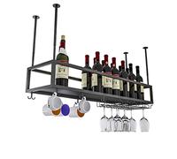 NHYHEHMR Répanouillage de casier à vin à vin | Rack en Verre à vin à l'envers | Étagère en Verre de Ventre de stemware | Cadeau pour Les Amateurs de vin | Hauteur et Largeur réglables | Or