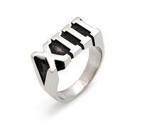 NHYHEHMR Roman Nombre 13 Titanium Steel Men's Rings Punk Hip Hop rétro Retro Unique Amulet pour homme Boyfriend Biker Jewelry Créativité Créativité