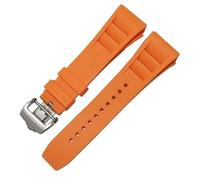 NHYHEHMR Rubber silicone watch strap for RICHARD MILLE RM011 series Silicone Tape accessories men's watch strap 25-20mm