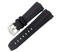 NHYHEHMR Rubber Watchband for Tudor Heritage Black Bay Bronze Pelagos Waterproof Sport Bracelets 23mm 22mm 24mm Watch Strap (Color : Coal Black, Size : 23mm Rose Buckle)