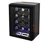 NHYHEHMR Safe Watch Winder Box for 12 Automatic Watches Multi Jewelry Storage with Lock Security Watch Winding Display Box