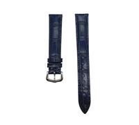 NHYHEHMR Sangle de montre en cuir compatible avec Santos Solo Watchband Band Bracelet Men de 12 à 20 mm (boucle verte en argent, 21 mm)
