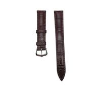 NHYHEHMR Sangle de montre en cuir compatible avec Santos Solo Watchband Band Bracelet Men de 12 à 20 mm (boucle verte en argent, 21 mm)