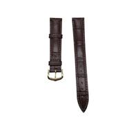 NHYHEHMR Sangle de montre en cuir compatible avec Santos Solo Watchband Band Bracelet Men de 12 à 20 mm (boucle verte en argent, 21 mm)