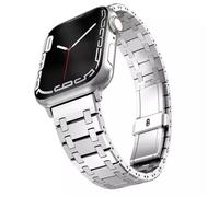 NHYHEHMR Sangle en acier inoxydable pour Ultra Band 49mm 38/40/41mm 42/44/45 mm S10 42mm 46 mm Bracelet pour S 10 9 8 7 SE 6 5 4 SE