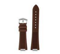 NHYHEHMR Silicone Rubber Watch Band compatible avec PP Sport Elegant Nautilus Series 5711/5712/5980 Bracelet de sangle de montre imperméable (broche de lumière blanche)