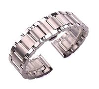 NHYHEHMR Solide 316L Bandouges de montre en acier inoxydable Silver 18 mm 20 mm 21 mm 22 mm 23,0 mm 24 mm Band de montre de montre bracelets montres en acier