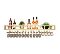 NHYHEHMR Support de Verre à vin à vin à LED LED et Armoire de Rangement de Bouteille étagères avec des étagères de Bar à vin sous Les Boissons étagères étagère étagère