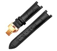 NHYHEHMR Véritable bande de montre en cuir pour GC 22 * 13 mm 20 * 11 mm Brotte encoche avec une boucle et des femmes sans acier sans acier