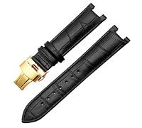 NHYHEHMR Véritable bande de montre en cuir pour GC 22 * 13 mm 20 * 11 mm Brotte encoche avec une boucle et des femmes sans acier sans acier