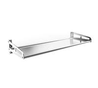 NHYHEHMR Wall-Mounted Removable Kitchen Shelf Decorative Floating Storage Rack for Towels Stainless Steel 22 x 25 x 100 cm Ideal for Bathroom & Bedroom nization Space-Saving Solution