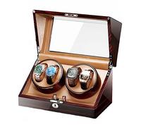 NHYHEHMR Watch Winder 2+3 4+0 4+6 Automatic Watches Storage Display Box For Man/Woman's Watches With Super Quiet Motor (Color : C, Size : 4+0)